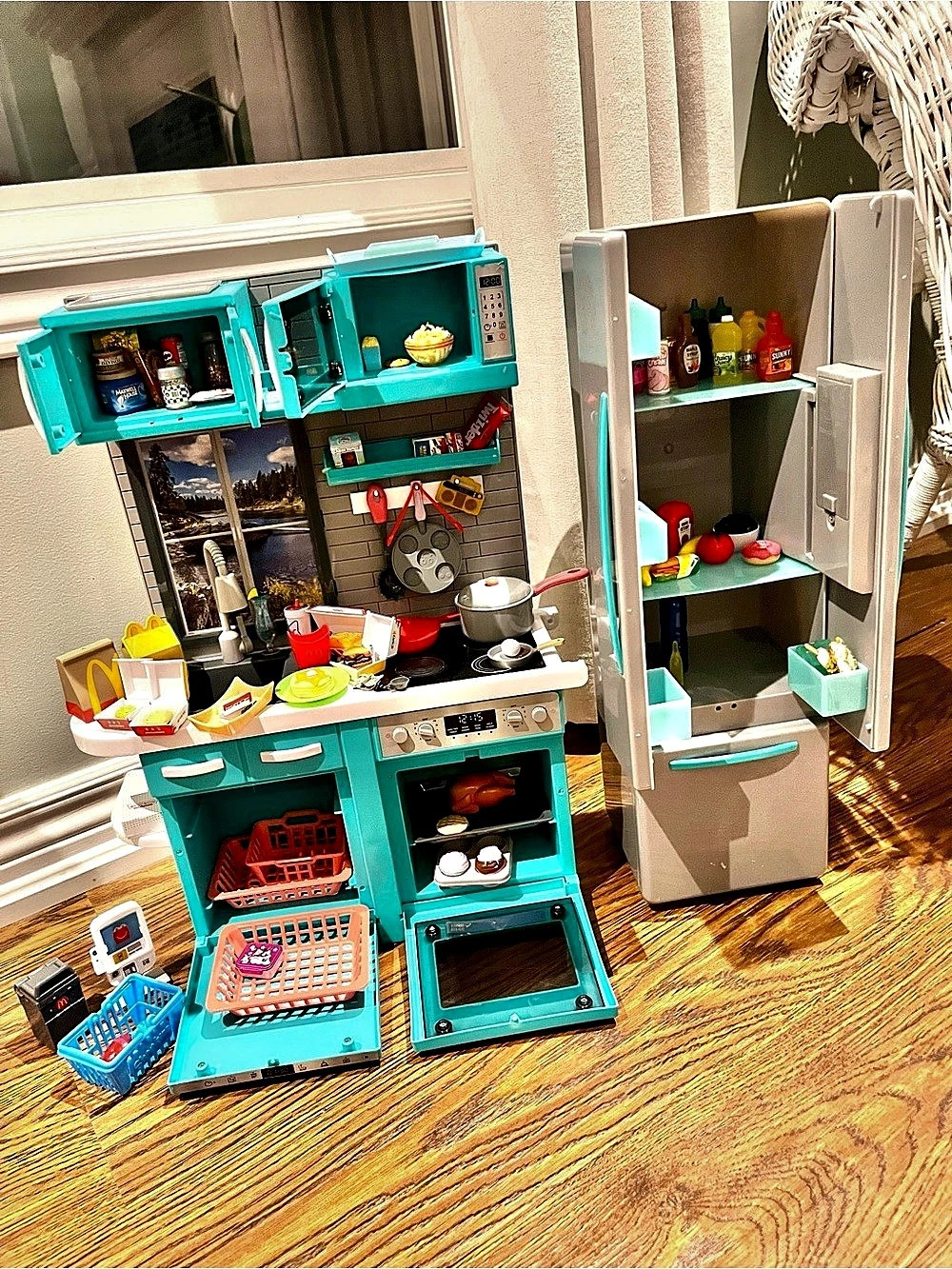 My life Kitchen playset for 18” dolls toy food lot